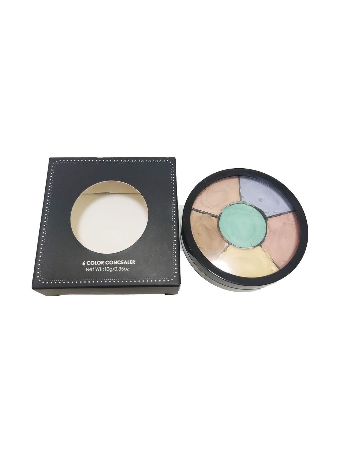 WRYAK 6-In-1 Pro Concealer Palette - Yellow Green Purple Peach Dark & Light Brown-image-32