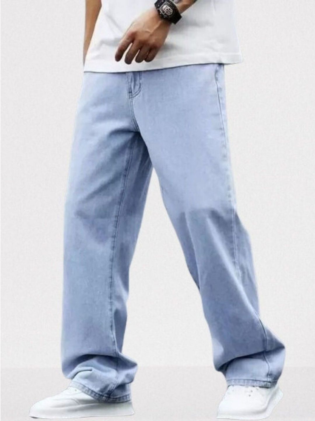 Veltick Men Mid-Rise Light Fade Jeans-image-38