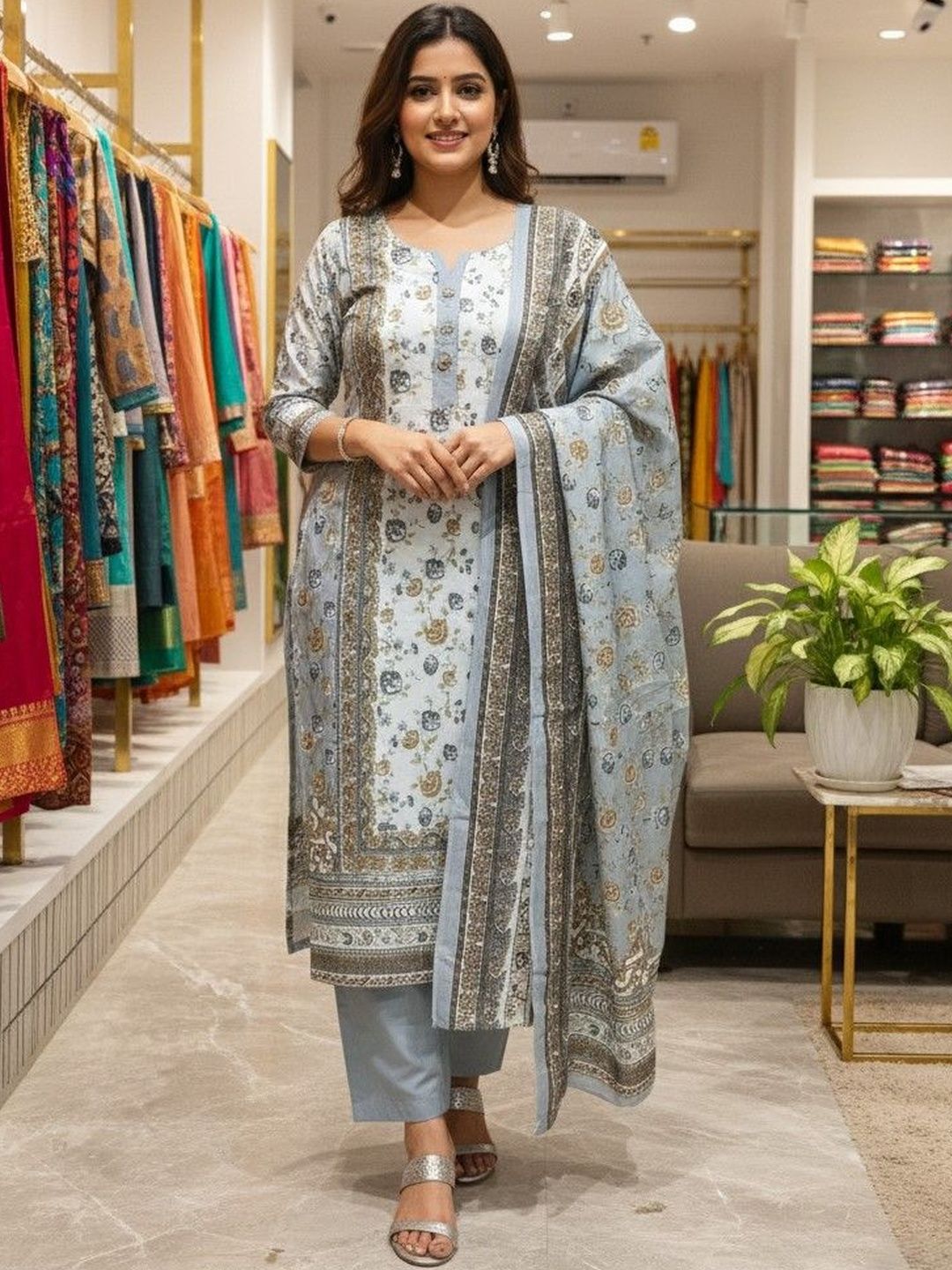 SALWAR STUDIO Printed Unstitched Dress Material-picture-7