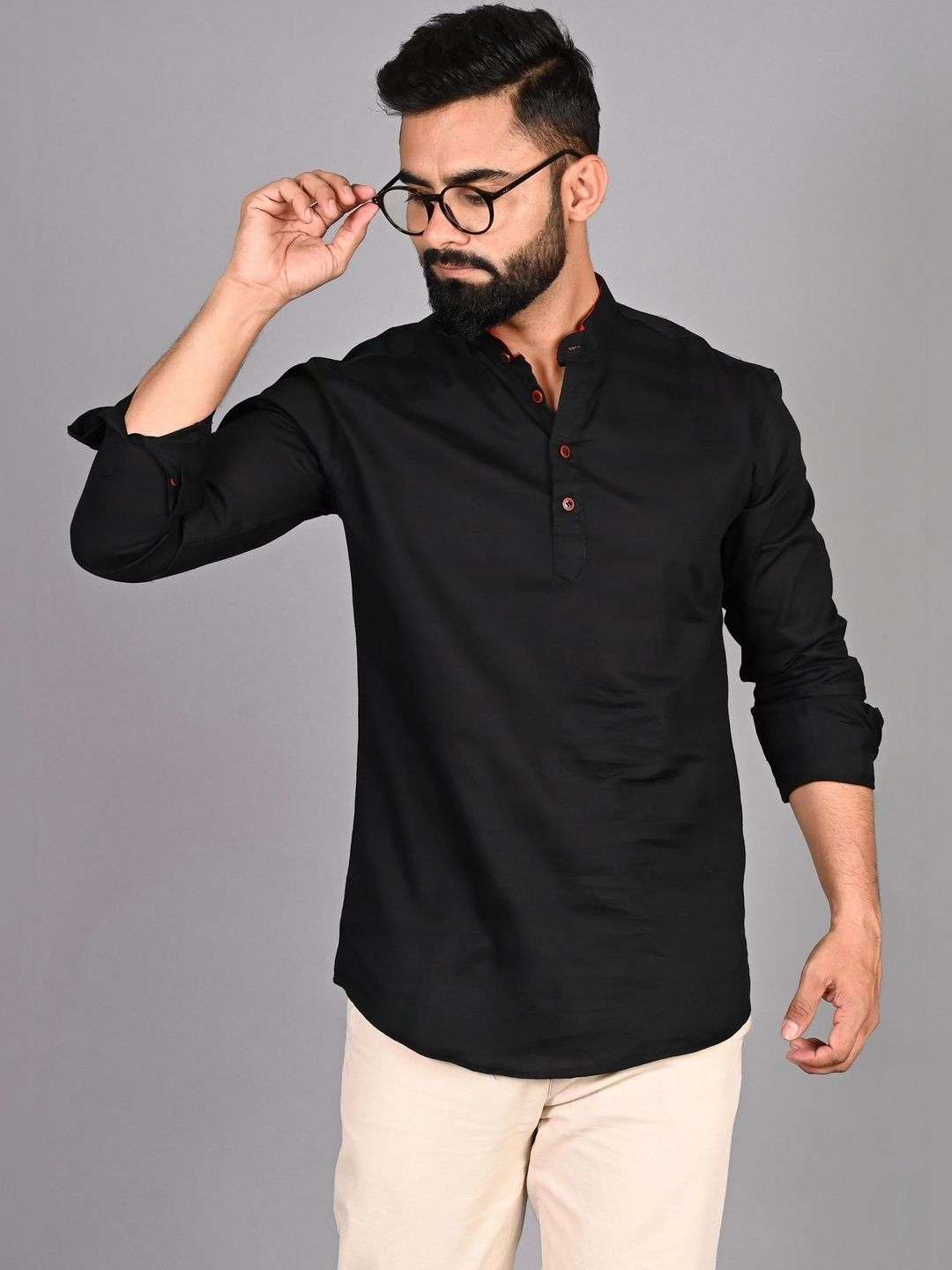 SZN Men Printed Thread Work Pathani Kurta-picture-42