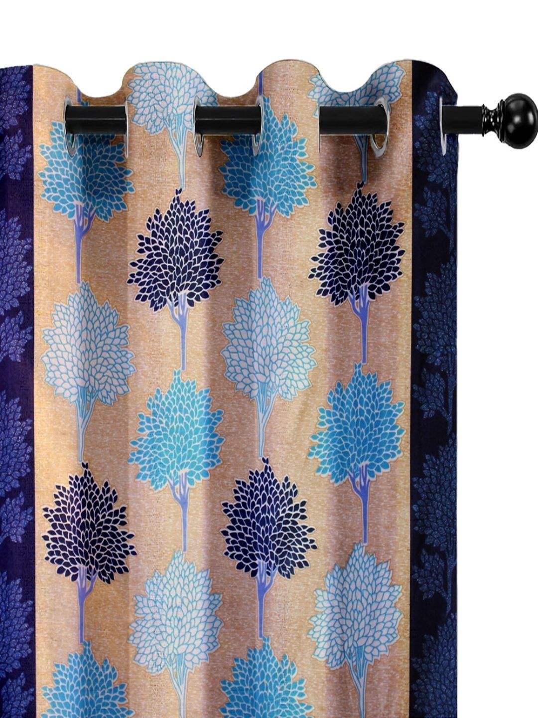 Aura Blue Floral Room Darkening Window Core-picture-22