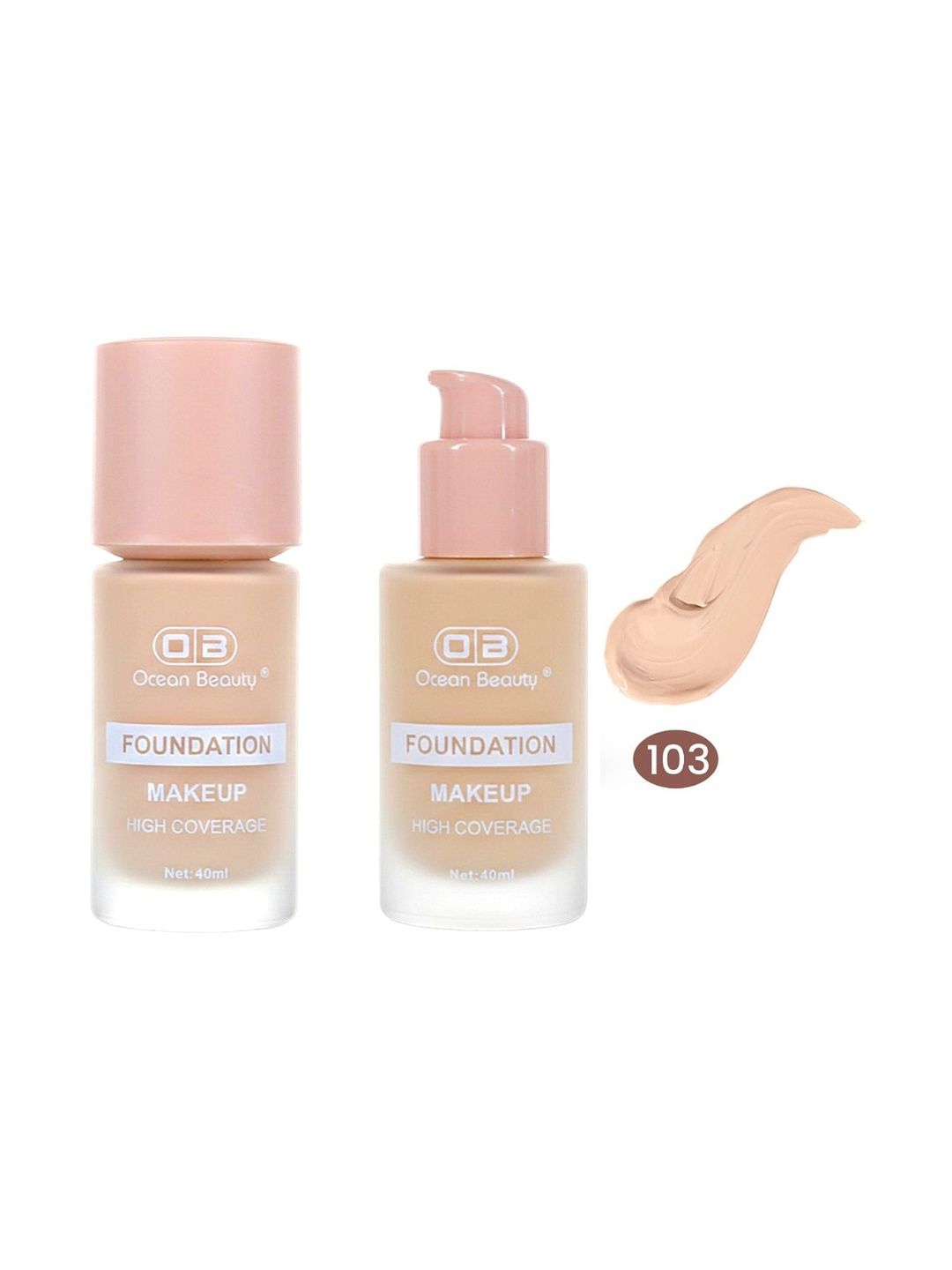 OB Ocean Beauty Waterproof Base Liquid Foundation- 40 ml- Shade- 103-picture-28