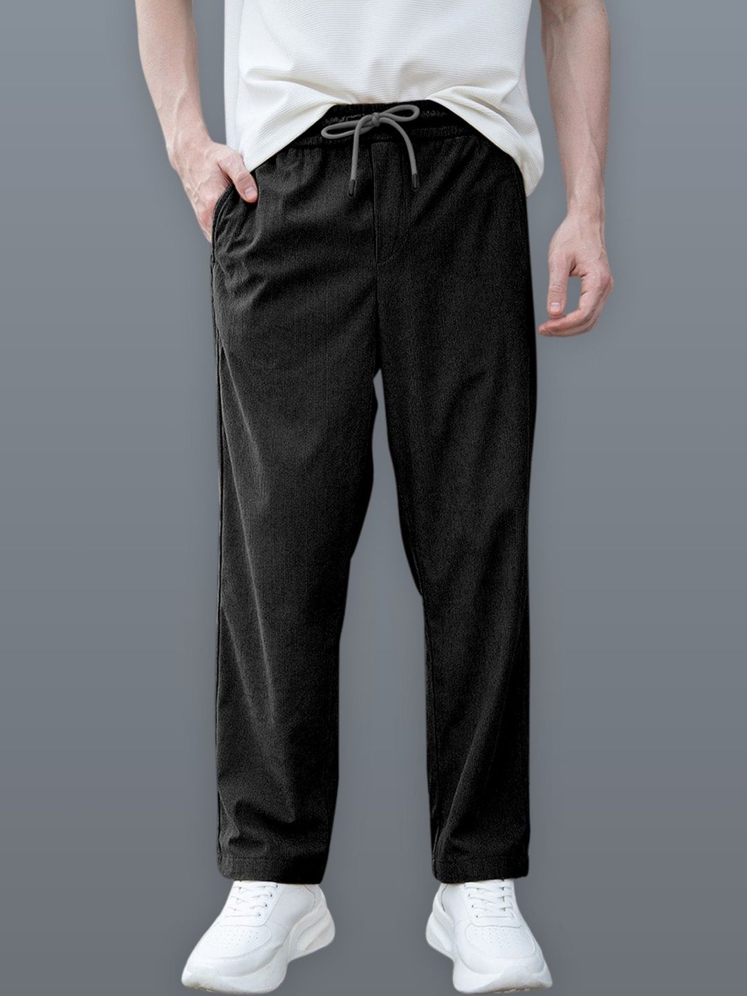 La Pajaro Men Relaxed Stain Resistant Corduroy Trousers-image-9