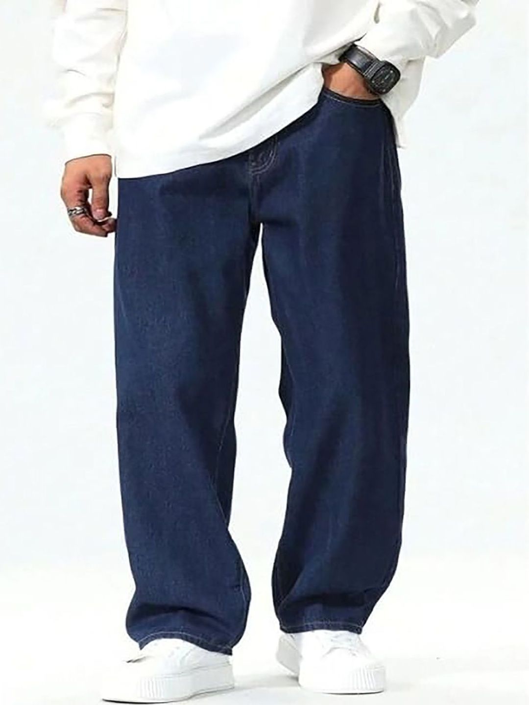 UNITED DENIM Men Loose Mid-Rise Stretchable Jeans-picture-16