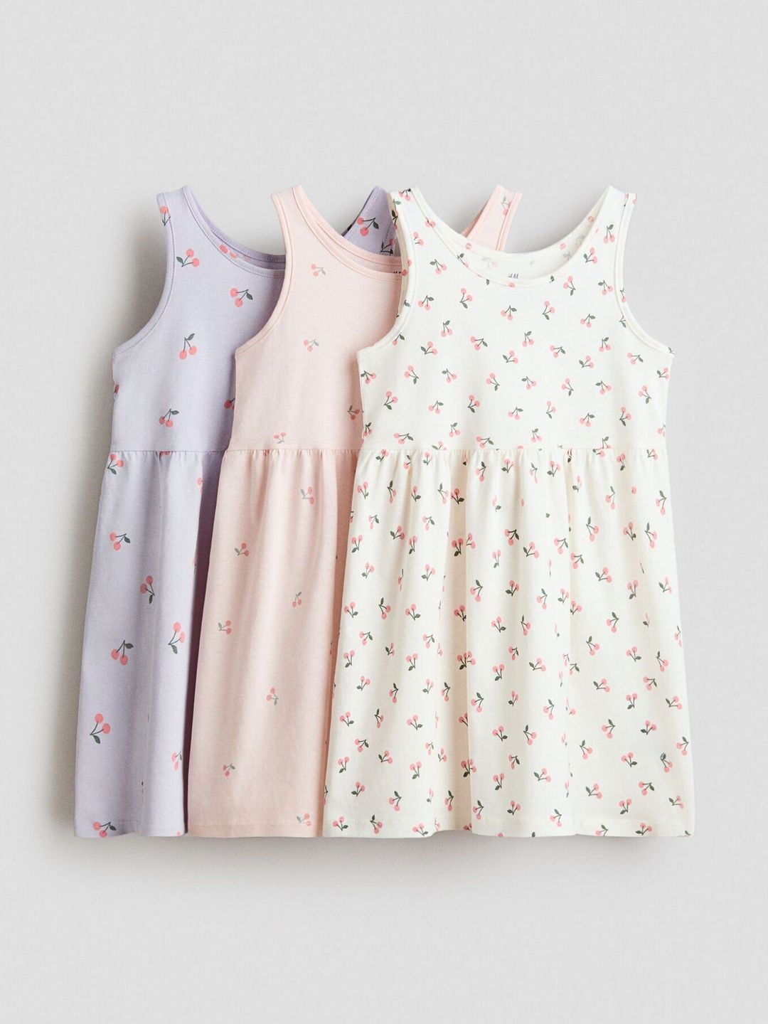 H&M 3-Pack Printed Cotton Dresses