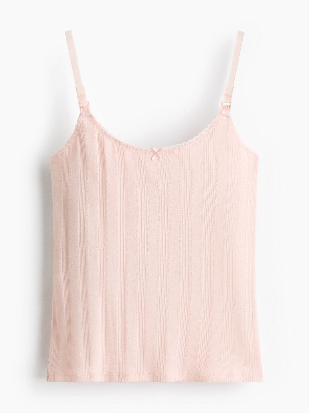 H&M MAMA Pointelle Nursing Strappy Top