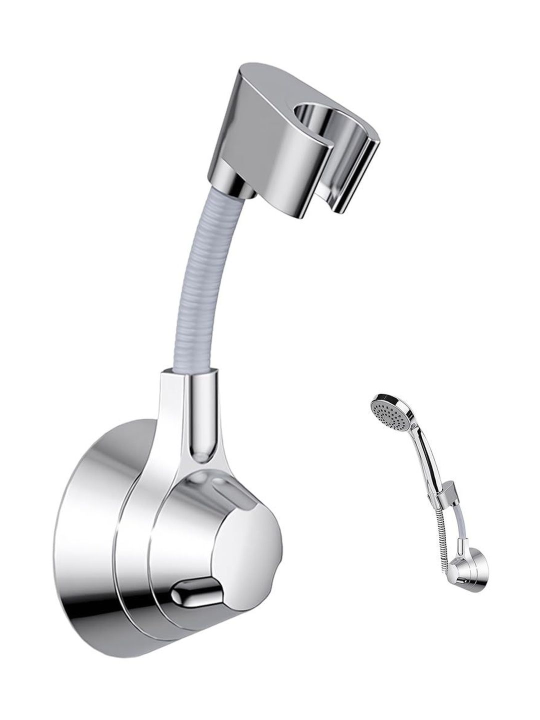 HASTHIP Gunmetal-Toned & Silver-Toned Solid Plastic Shower Holder-picture-35