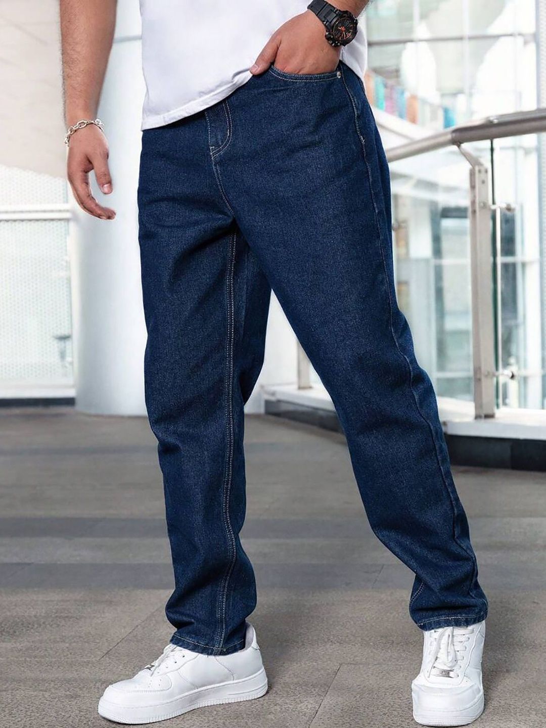 UNITED DENIM Men Loose Mid-Rise Stretchable Jeans-picture-38
