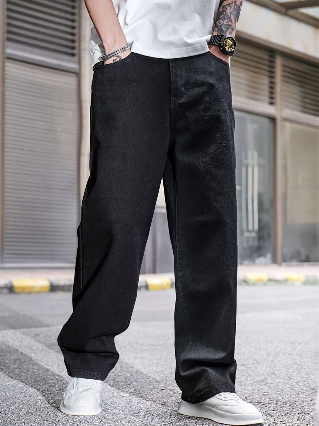 UNITED DENIM Men Loose Mid-Rise Stretchable Jeans-picture-23