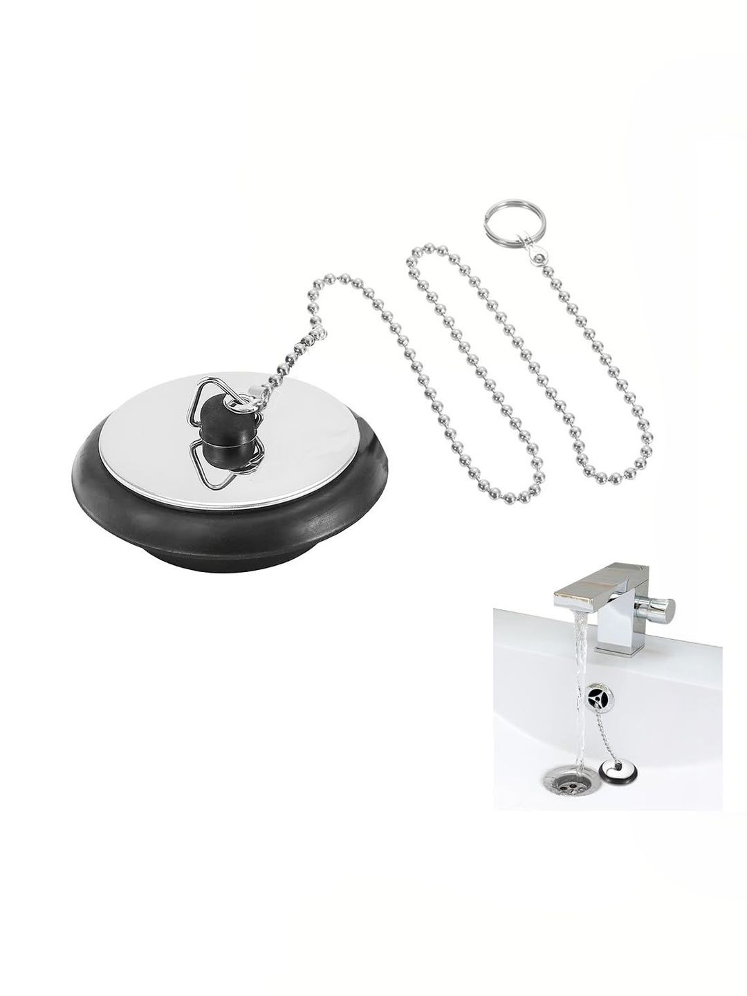 HASTHIP Black & Black Solid Rubber Soap Dish-image-10