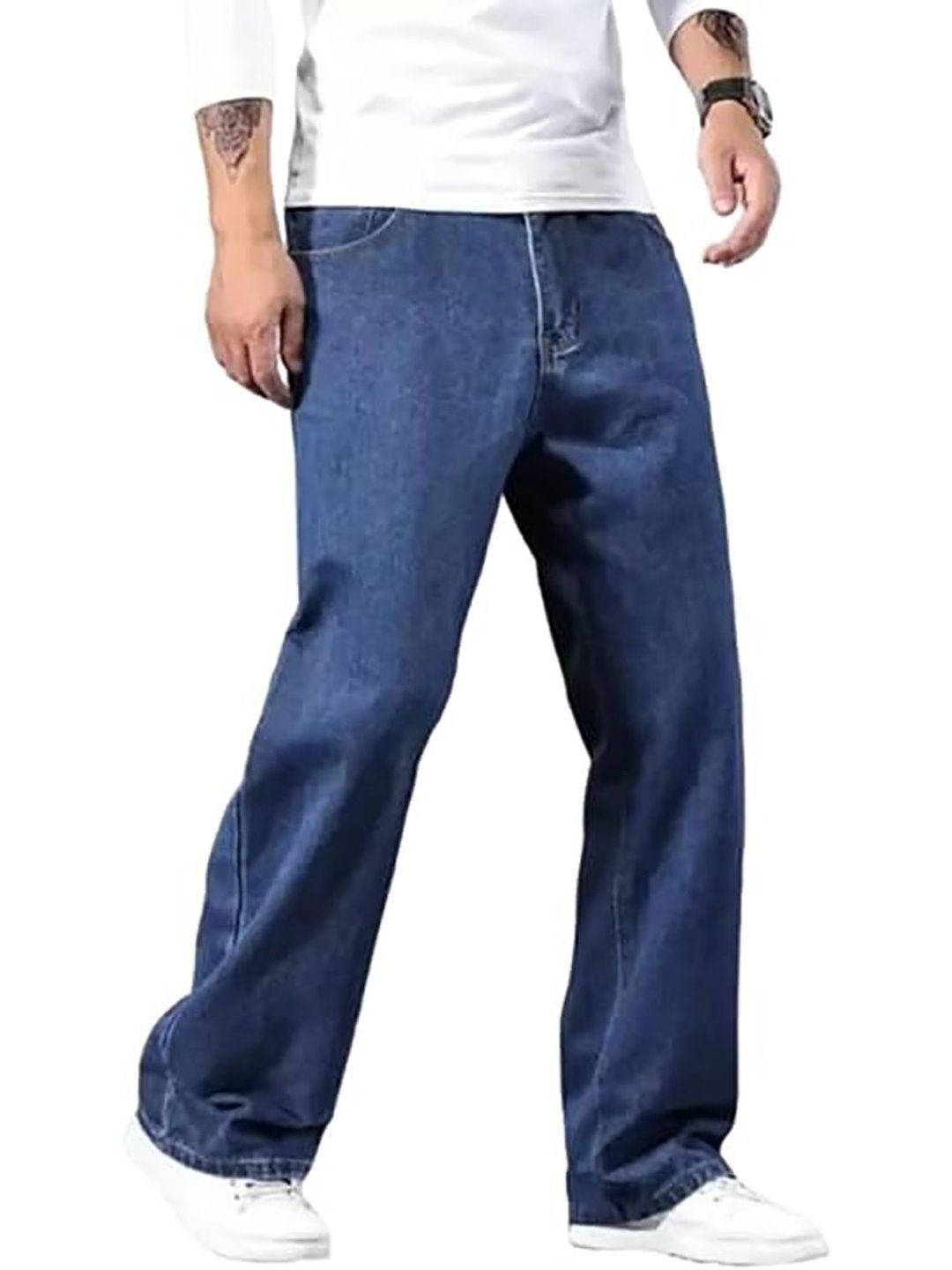 UNITED DENIM Men Loose Mid-Rise Stretchable Jeans-picture-11