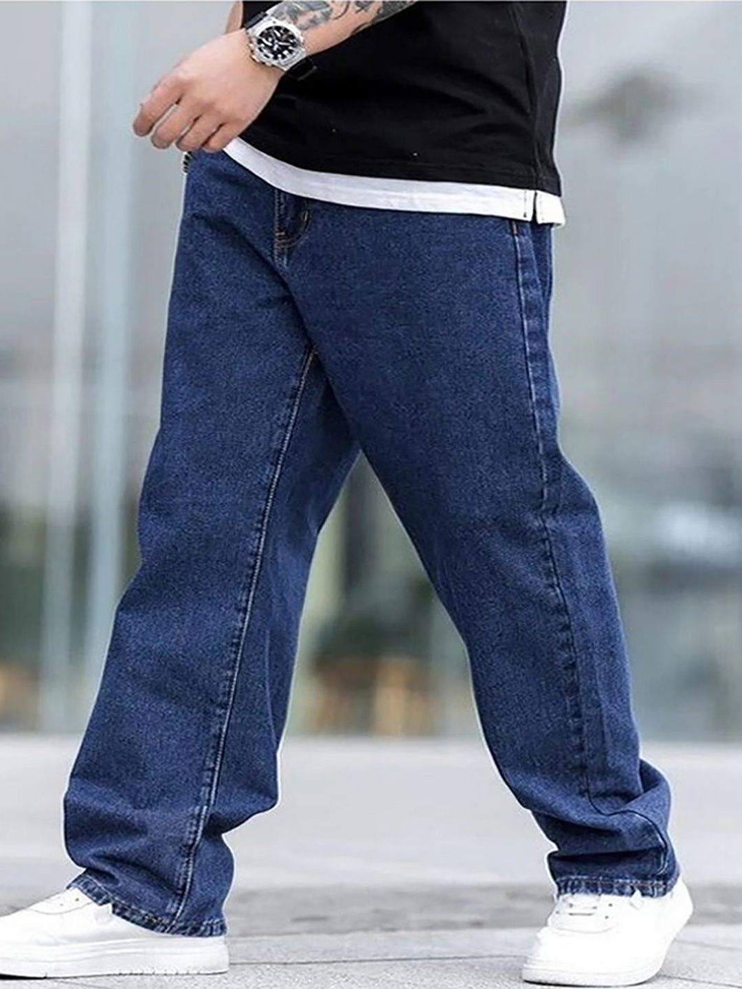UNITED DENIM Men Loose Mid-Rise Stretchable Jeans-picture-30