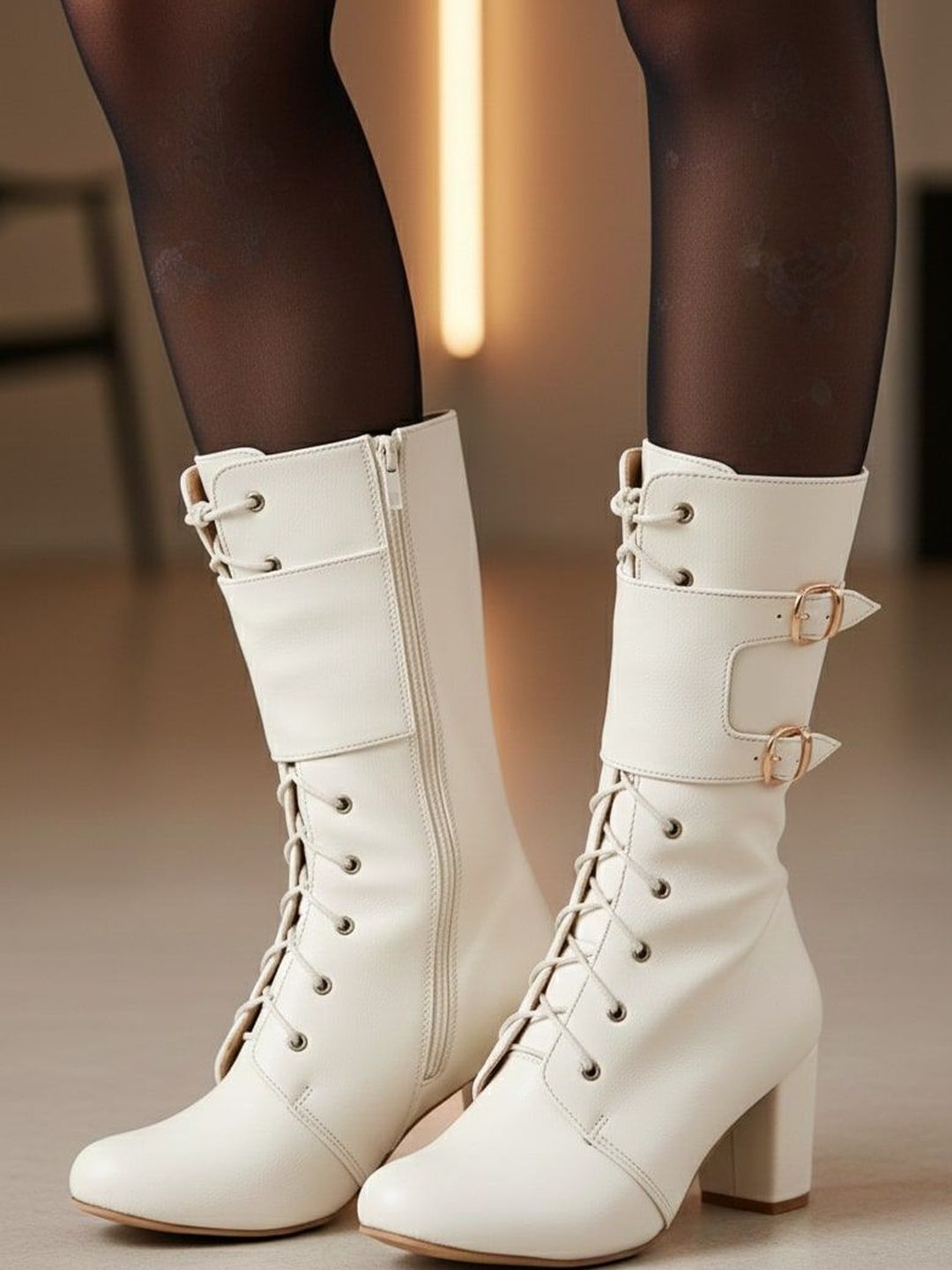 The Roadster Lifestyle Co Women Pointed Toe Zip Boots-image-24