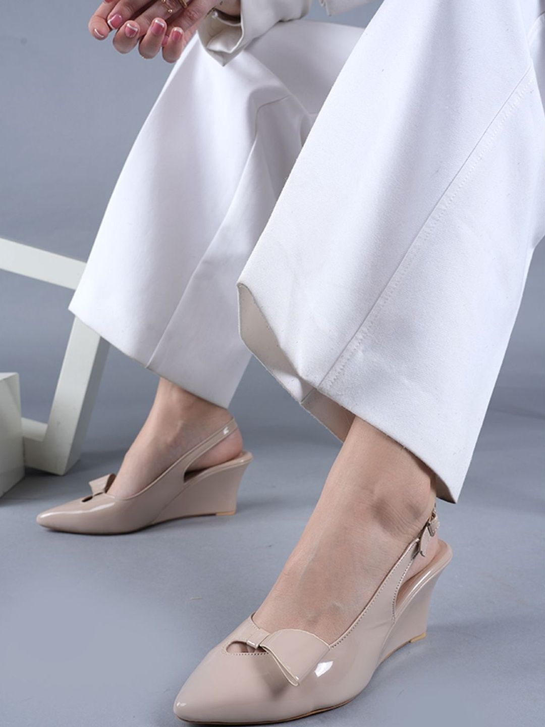 Lavie Wedge Pumps with Bows-picture-17