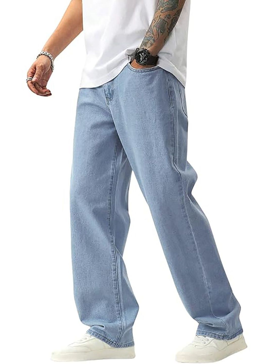 UNITED DENIM Men Loose Mid-Rise Stretchable Jeans-picture-21