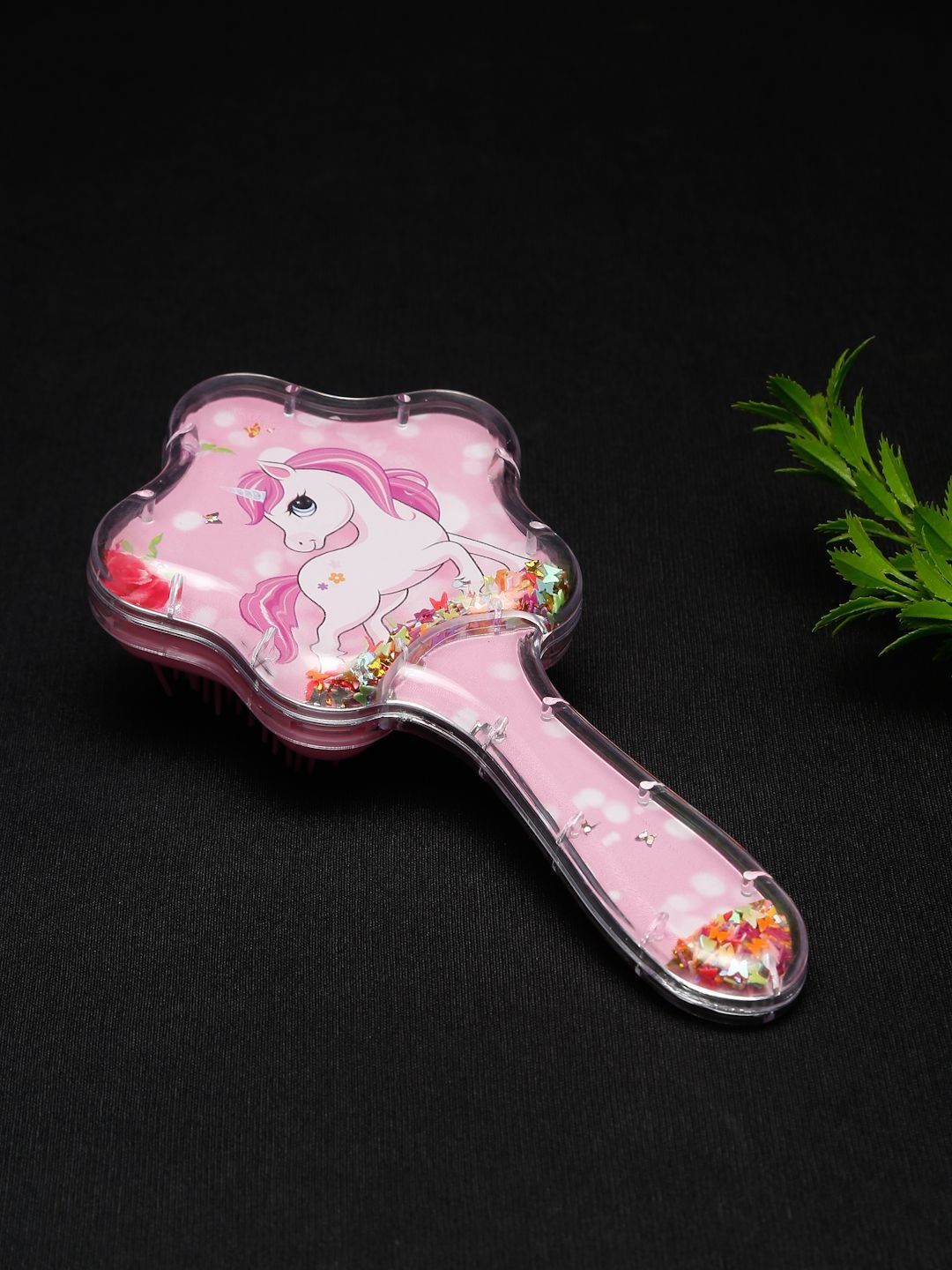 Stoln Unicorn Theme With Glittery Hair Brush
