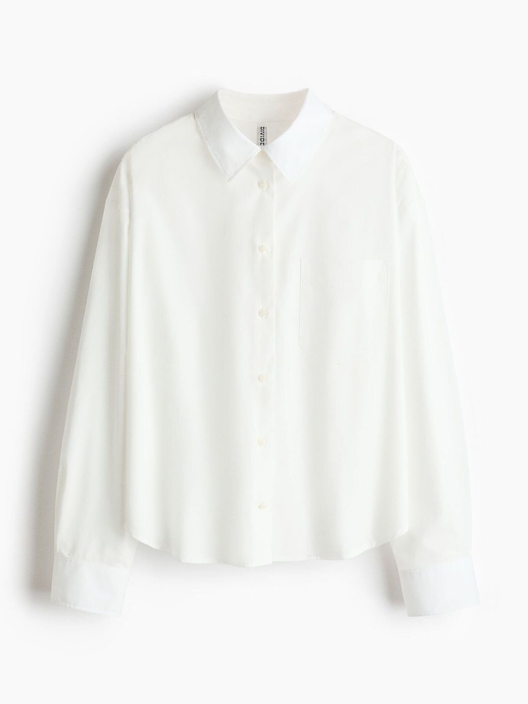 H&M Pure Cotton Oversized Poplin Shirt