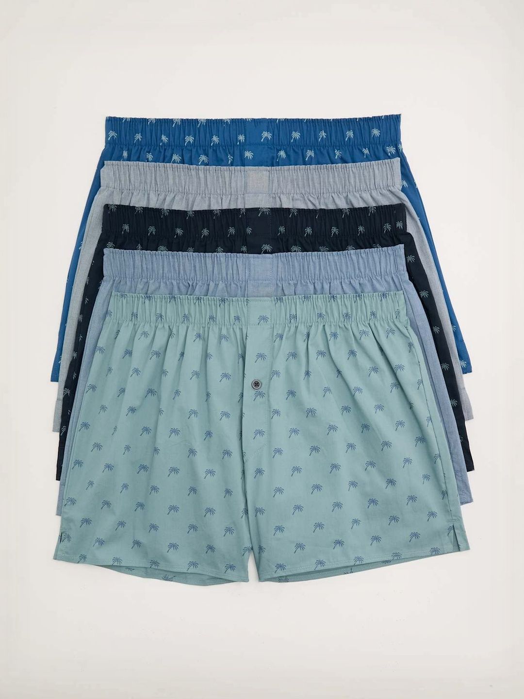 Marks & Spencer Pack Of 5 Pure Cotton Palm Print Trunk-picture-34
