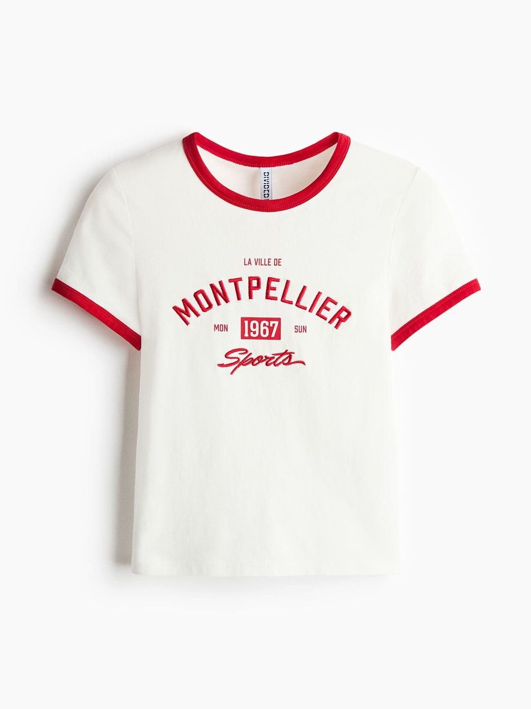 H&M Fitted Cotton T-Shirt