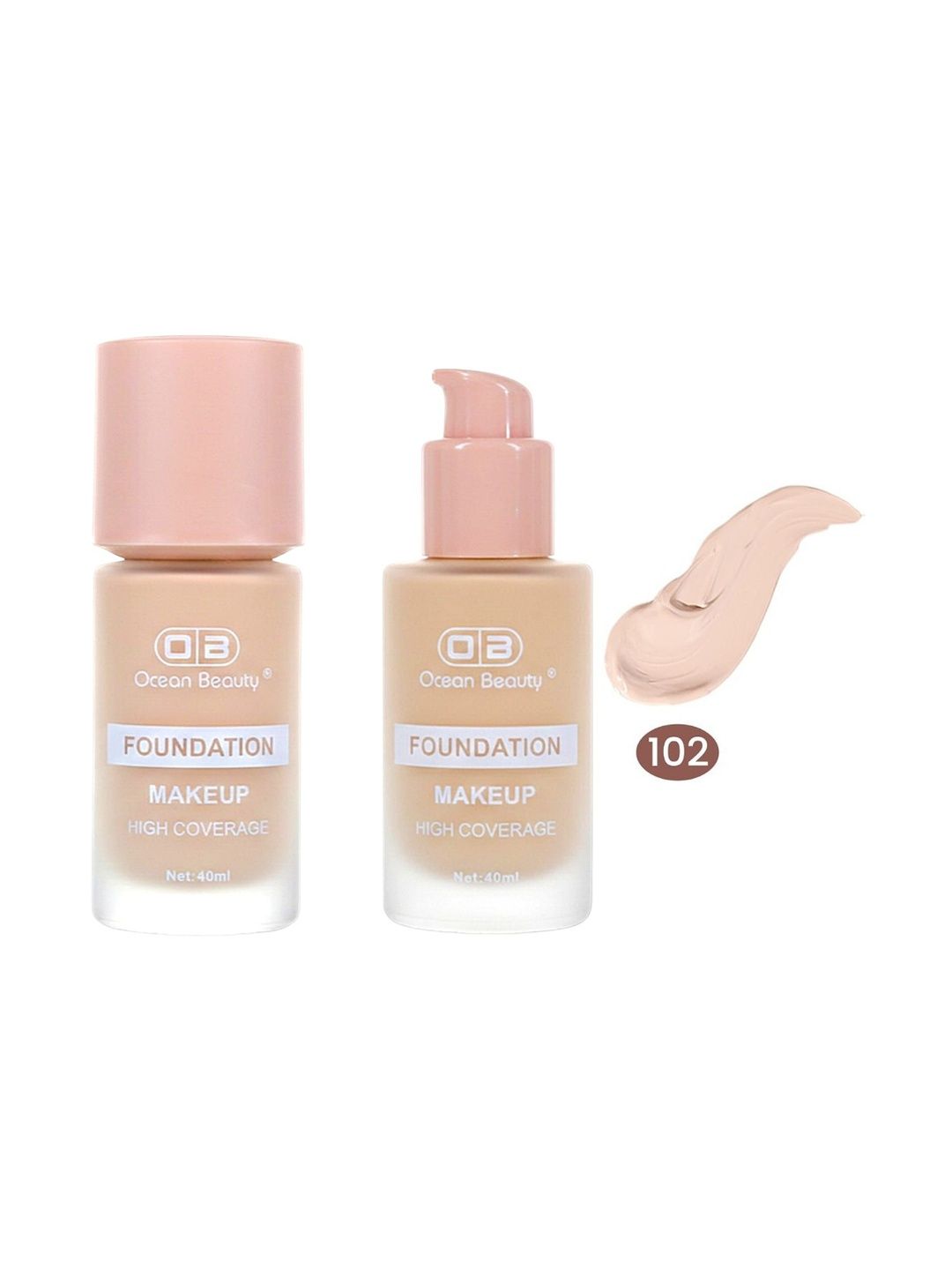 OB Ocean Beauty Waterproof Base Liquid Foundation - 40 ml- Shade- 102-picture-26