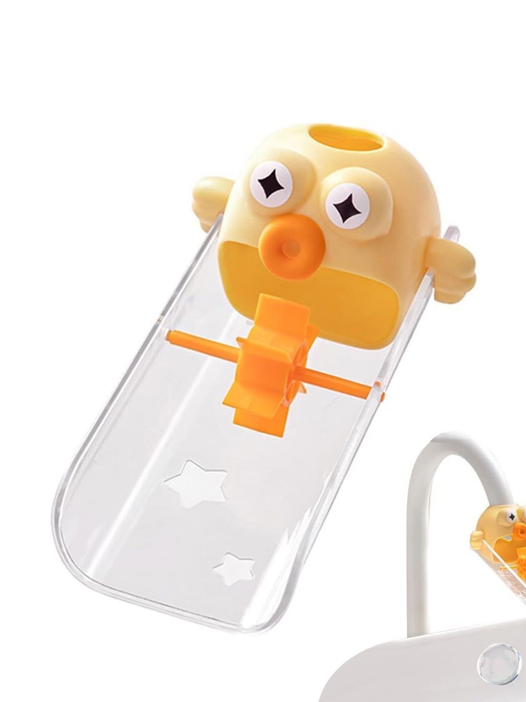 HASTHIP Orange & Yellow Solid Plastic Bath Accessories Set-image-3