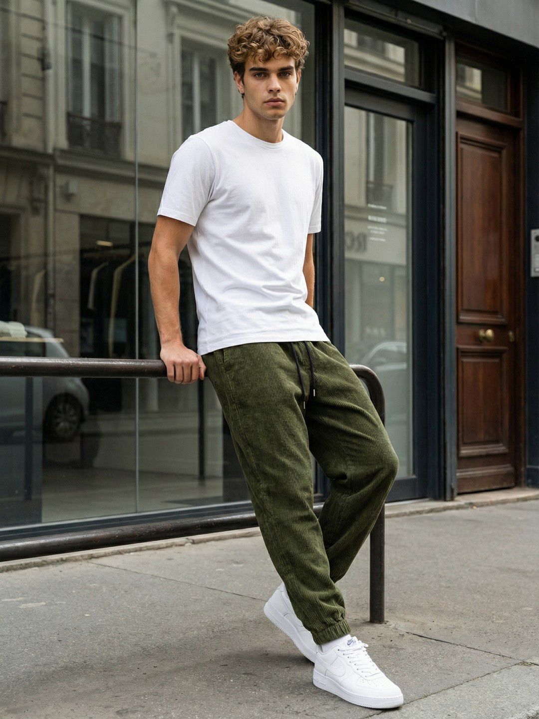 glitchez Men High-Rise Wrinkle Free Trousers-picture-13