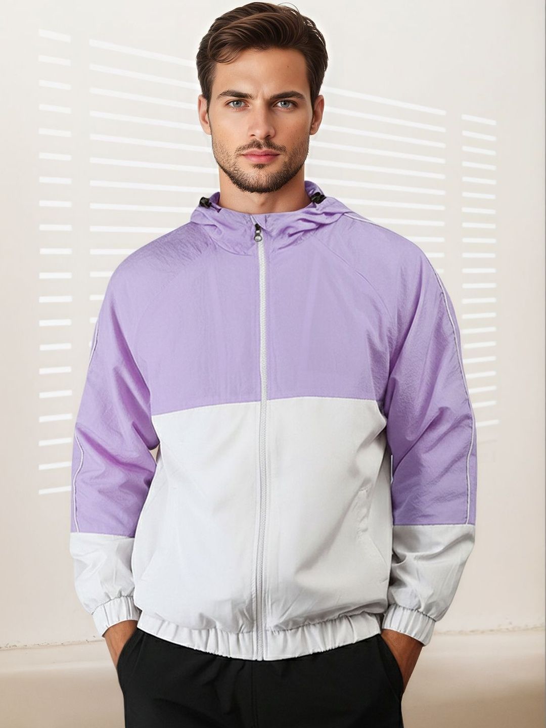 Mast & Harbour Men Colourblocked Lightweight Outdoor Sporty Jacket-picture-29