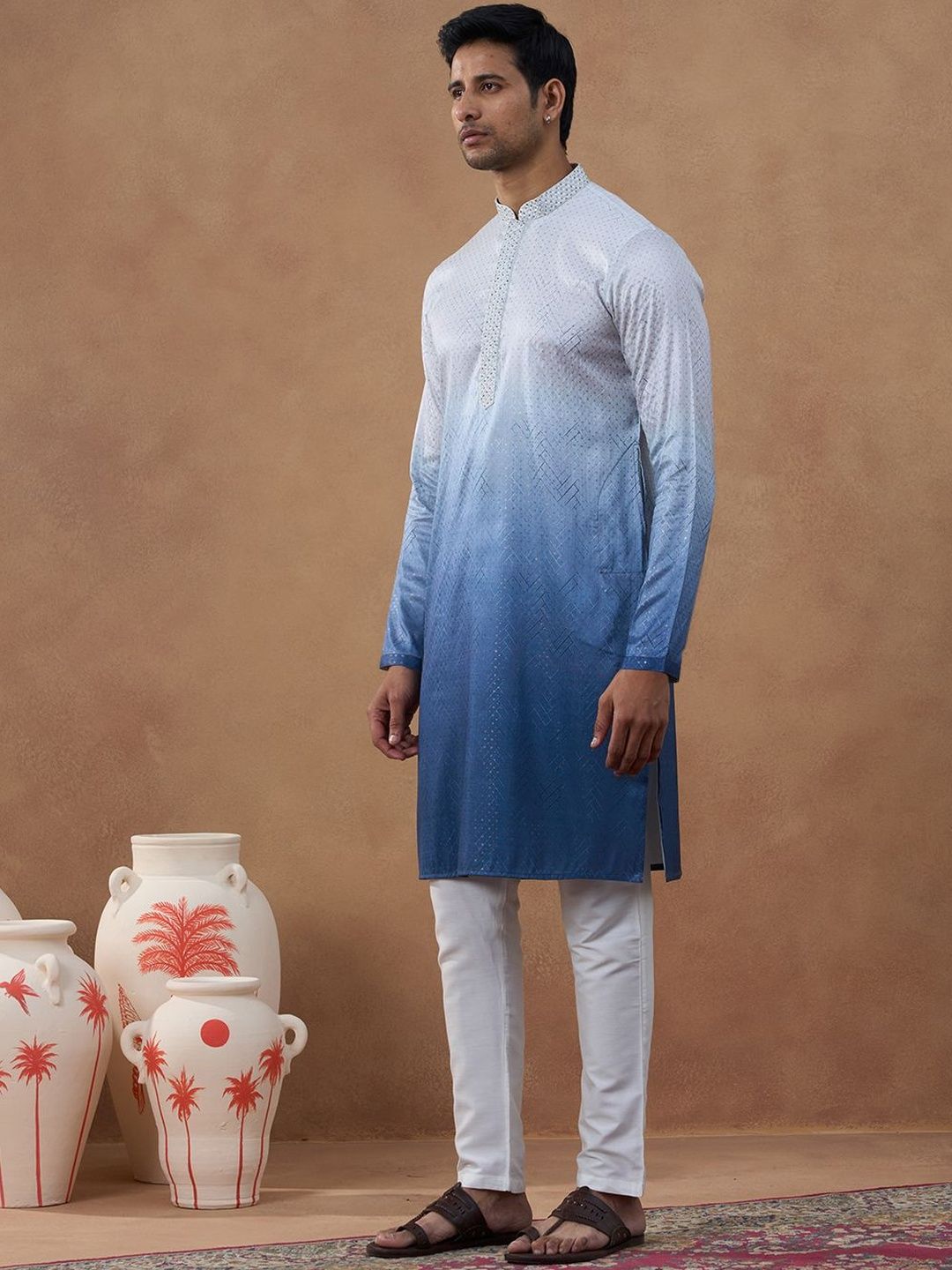 TheEthnic.Co Men Dyed Kurta-picture-17