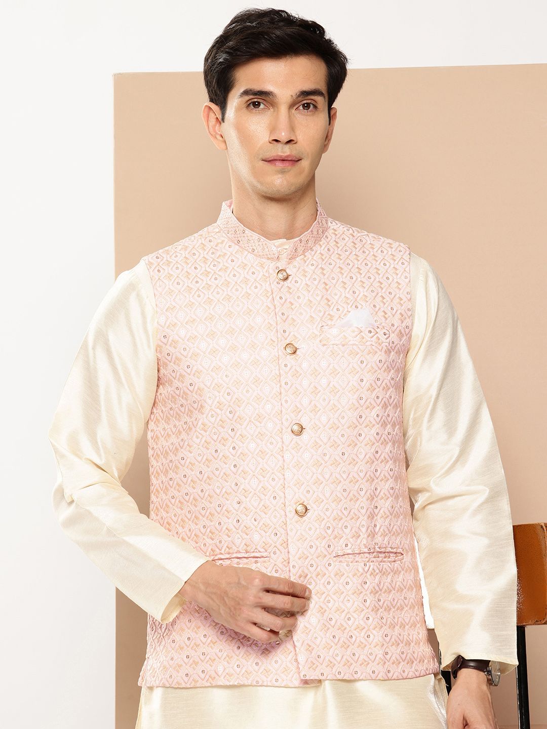 DIVISIVE Embroidered Nehru Jacket-picture-39