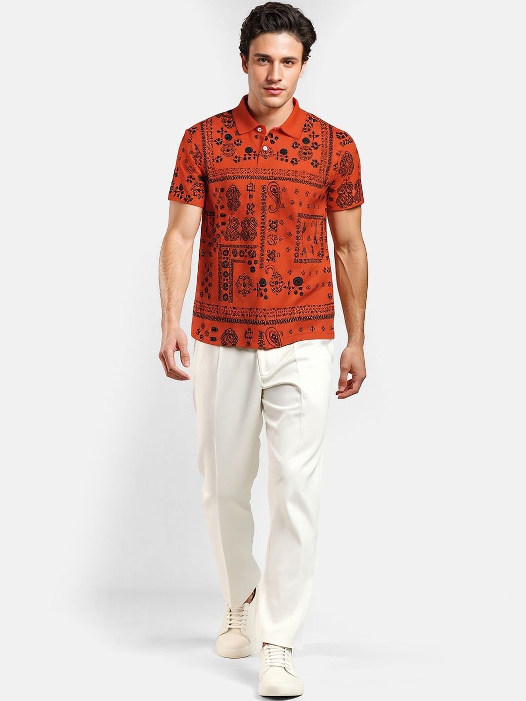 Buy SZN Men Printed Polo Collar T Shirt - Tshirts for Men 39338898 | Myntra
