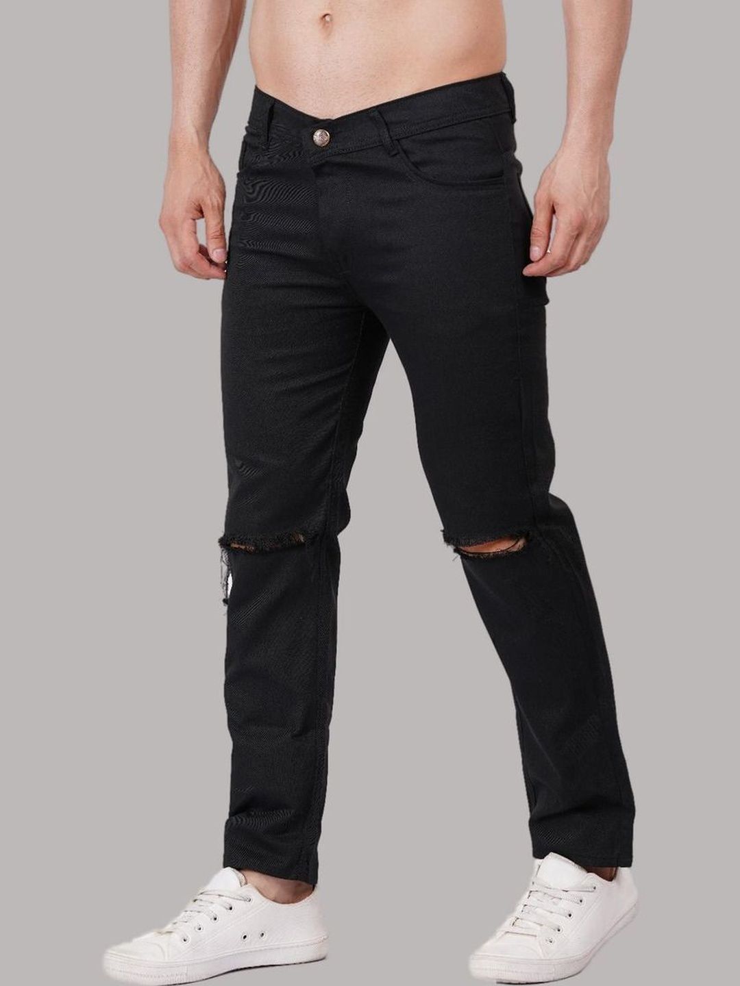 Metronaut Men Classic Regular Fit Mid-Rise Highly Distressed Stretchable Jeans-picture-25