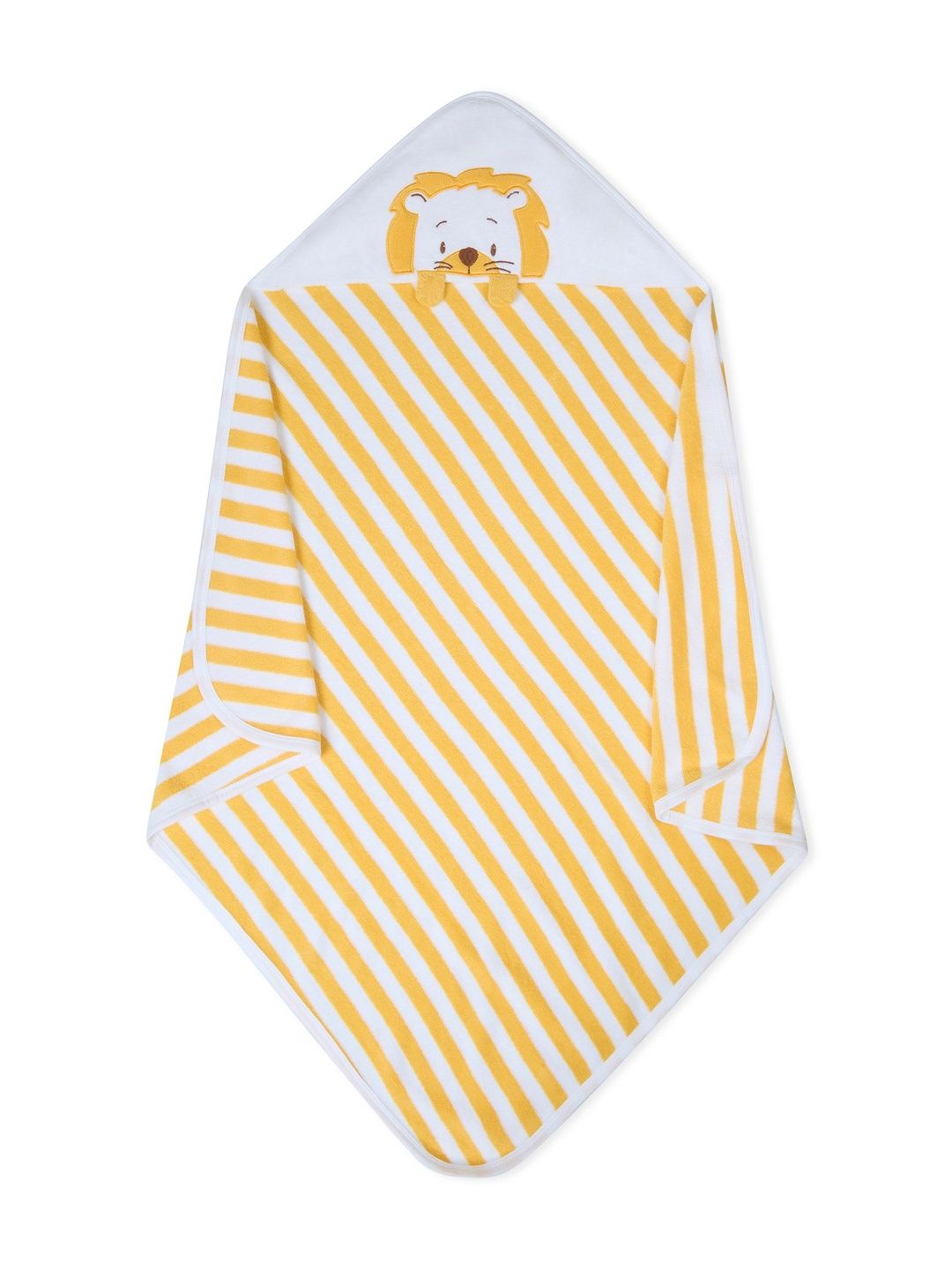 My Milestones Yellow & White 1 Printed Terry Cotton 400 GSM Bath Towel-picture-11