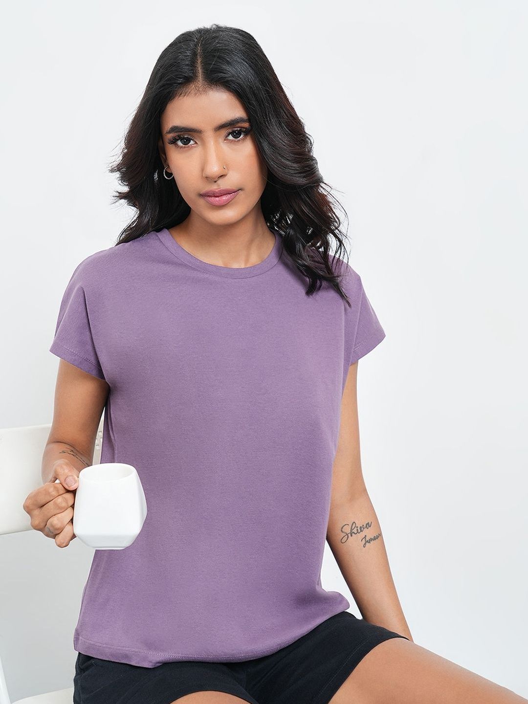 Dreamz by Pantaloons Pure Cotton Lounge Tshirts-image-0