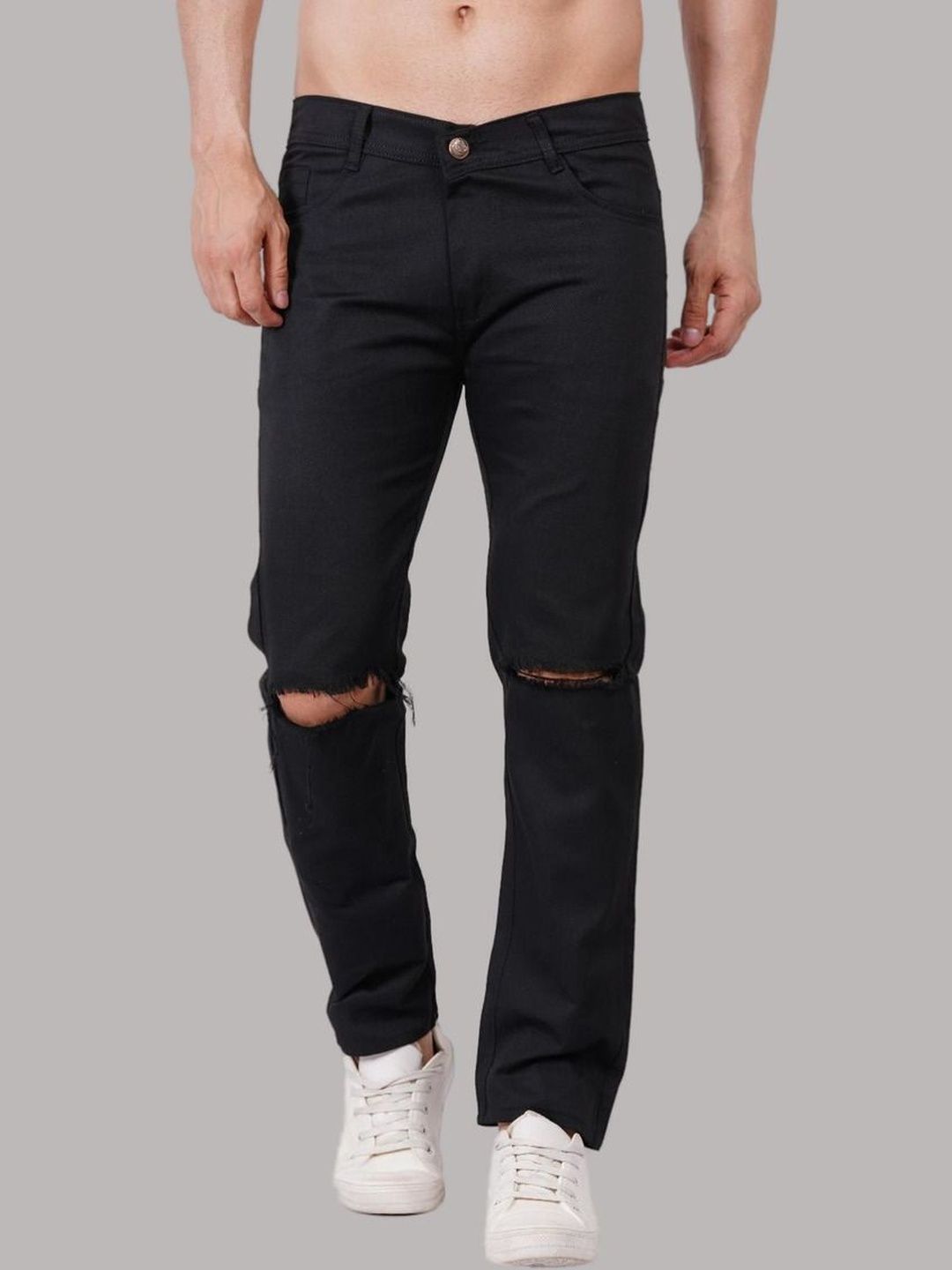 Metronaut Men Classic Regular Fit Mid-Rise Highly Distressed Stretchable Jeans-picture-24