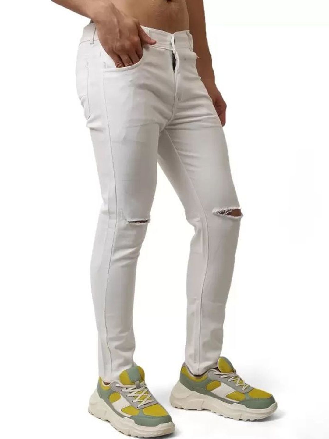 Metronaut Men Classic Regular Fit Mid-Rise Highly Distressed Stretchable Jeans-picture-28