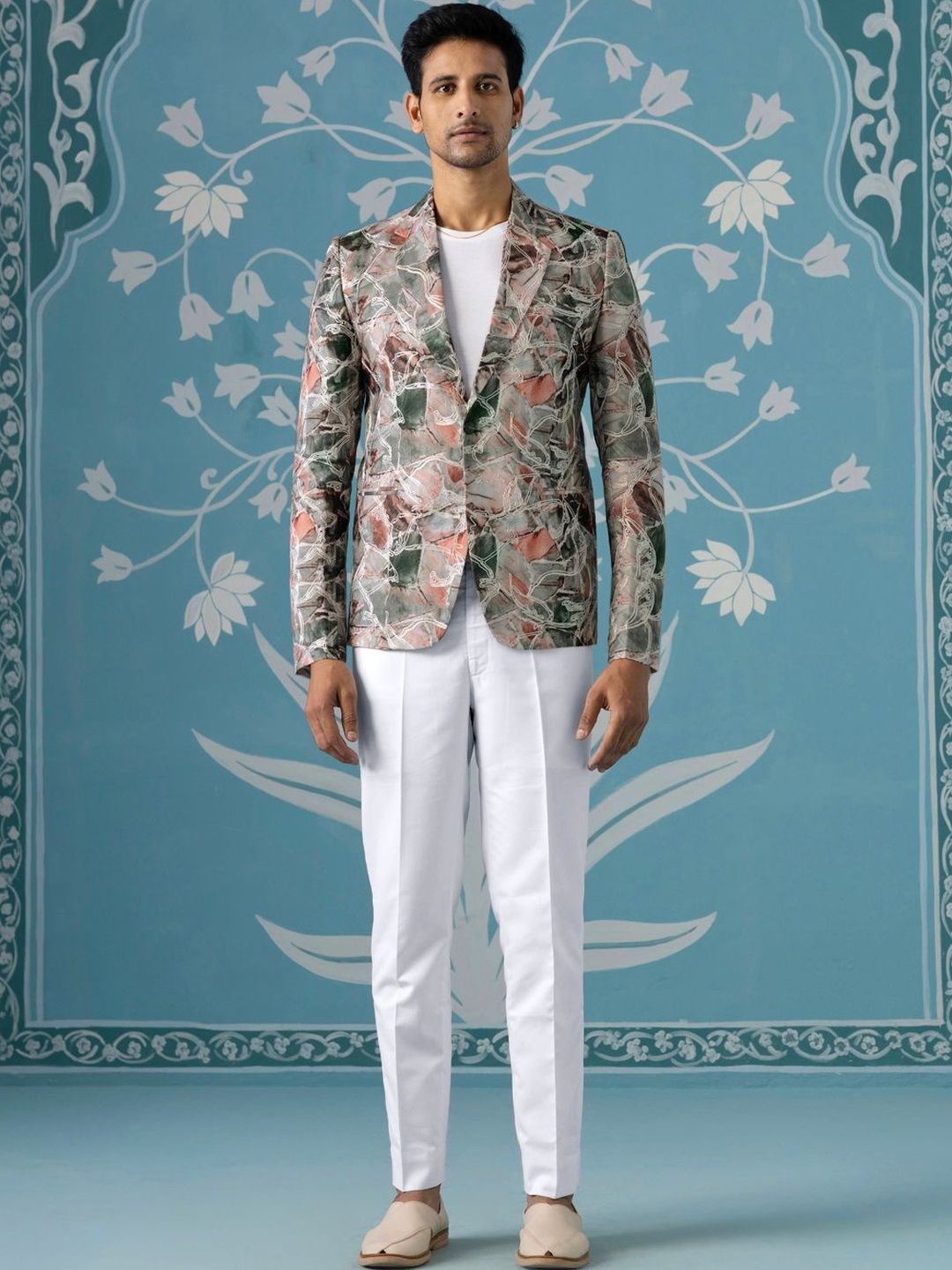 TheEthnic.Co Printed Single Breasted Blazer-picture-57