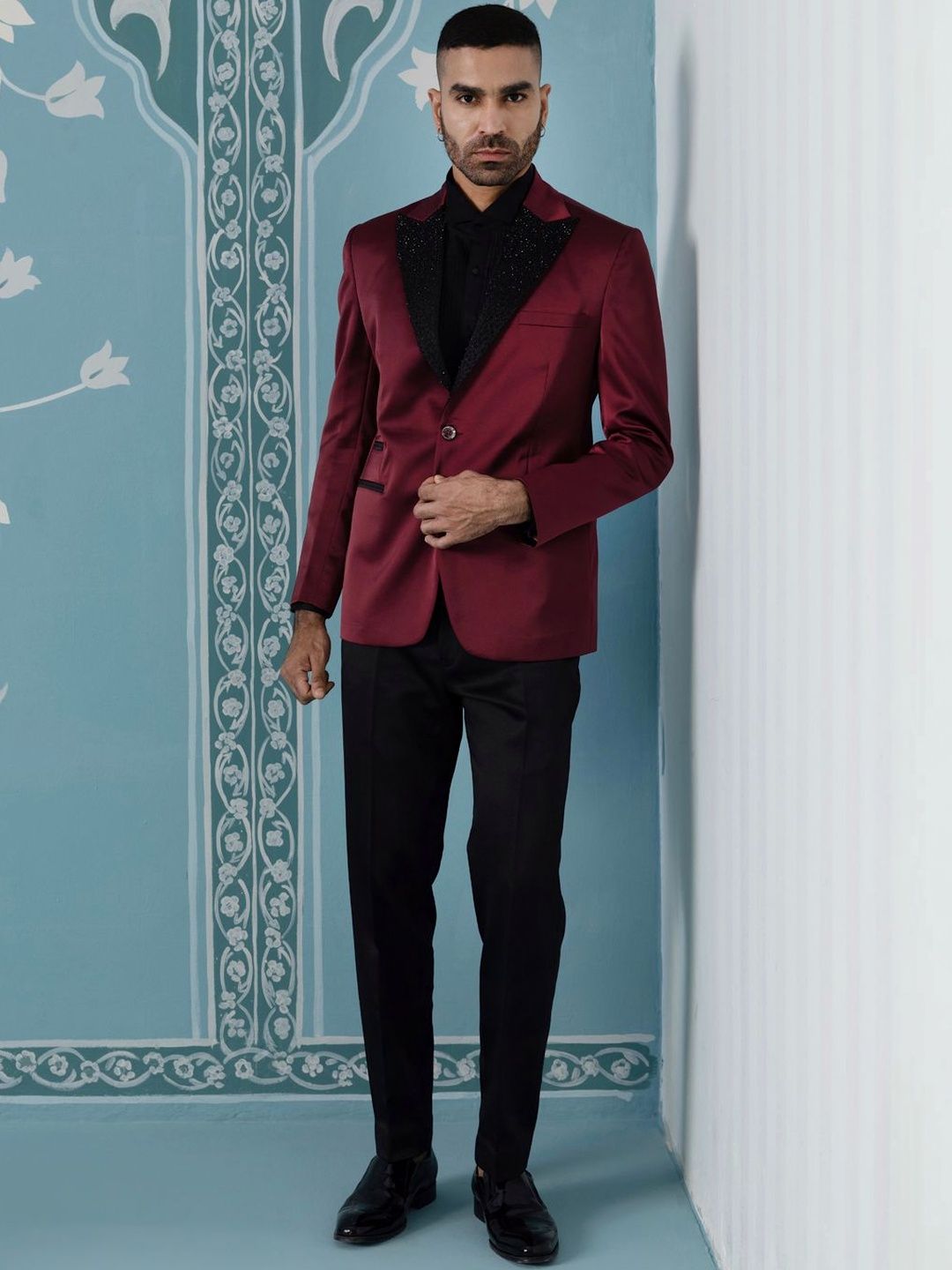 TheEthnic.Co Embroidered Single Breasted Blazer-picture-45