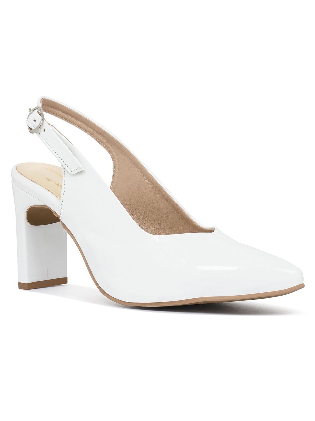 London Rag PU Party Block Pumps-picture-41