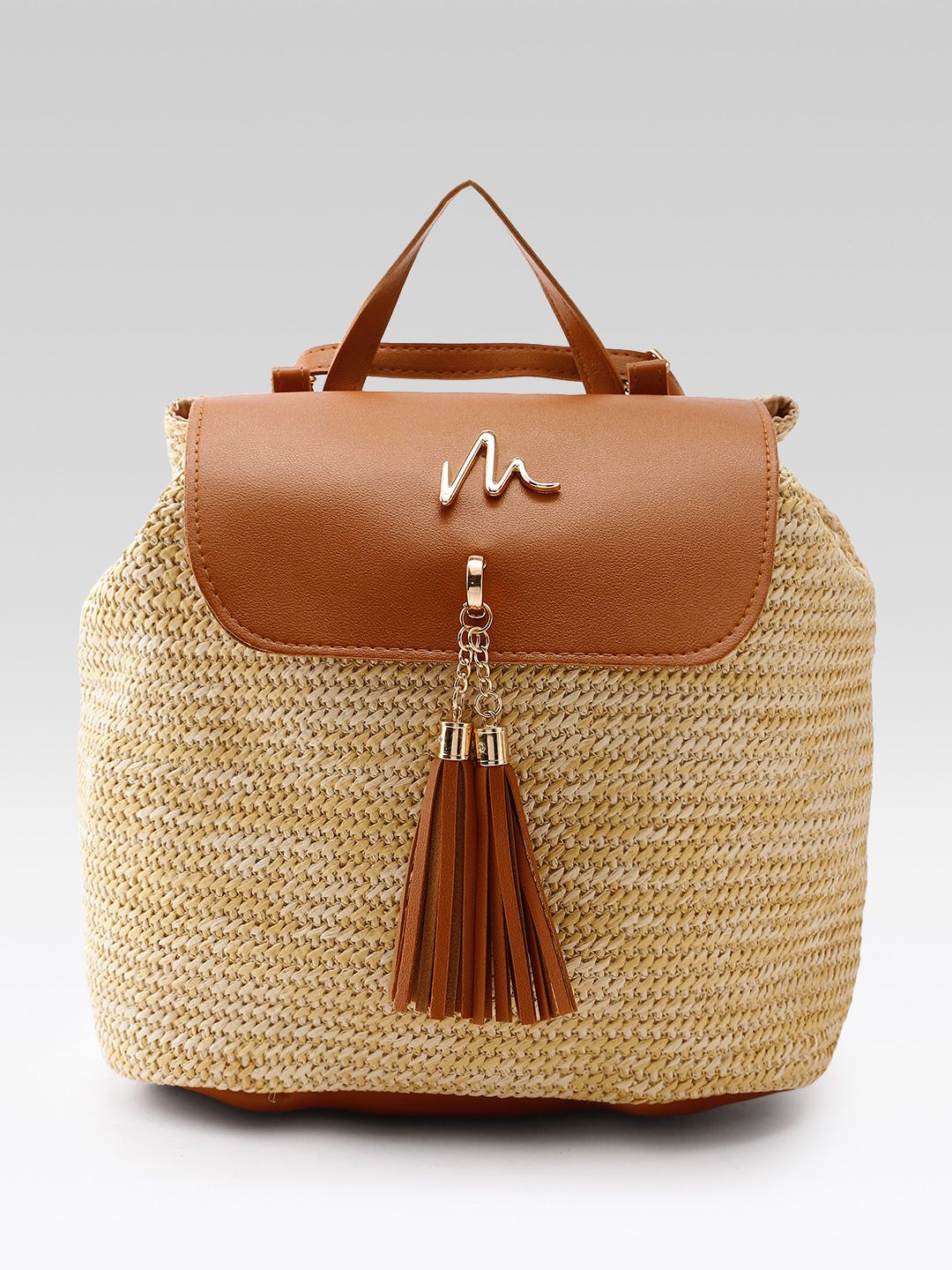 MAEJOY Women Self Design Tasselled Backpack-picture-20