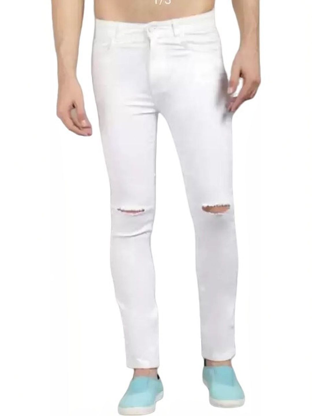 Metronaut Men Classic Regular Fit Mid-Rise Mildly Distressed Stretchable Jeans-picture-34
