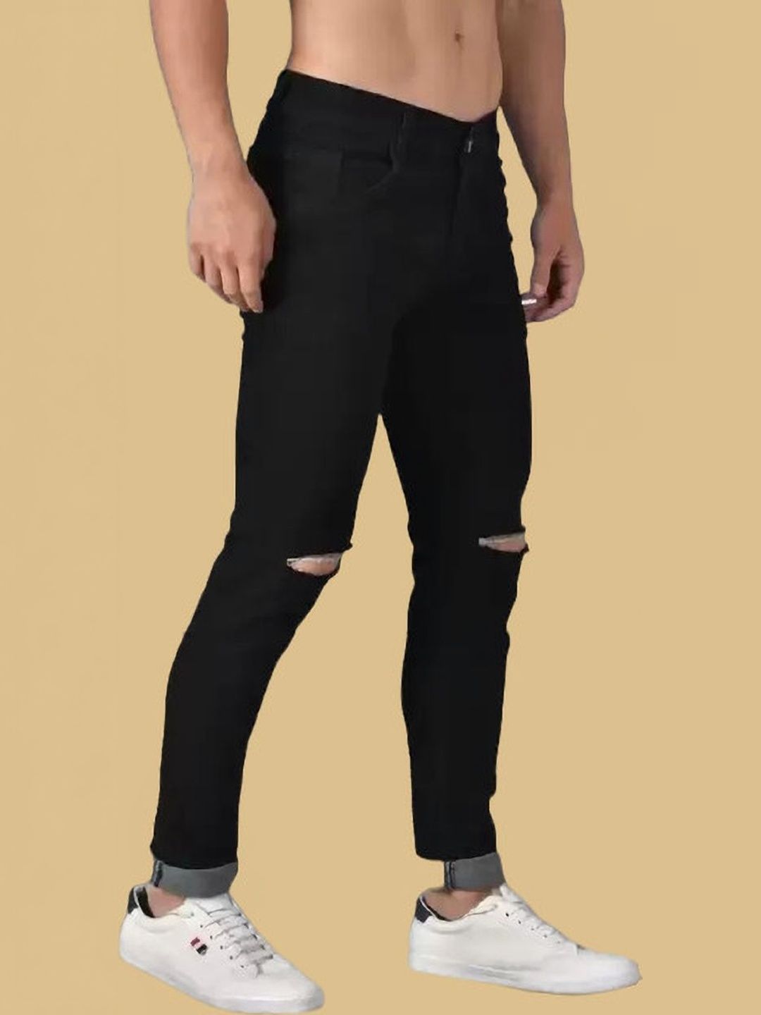 Metronaut Men Classic Regular Fit Mid-Rise Highly Distressed Stretchable Jeans-picture-34