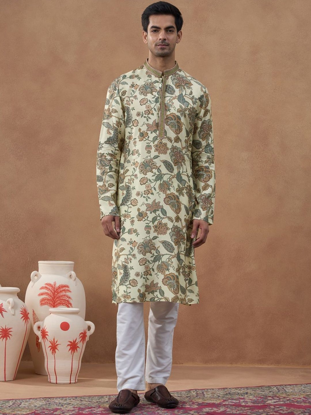 TheEthnic.Co Men Floral Printed Kurta-picture-47
