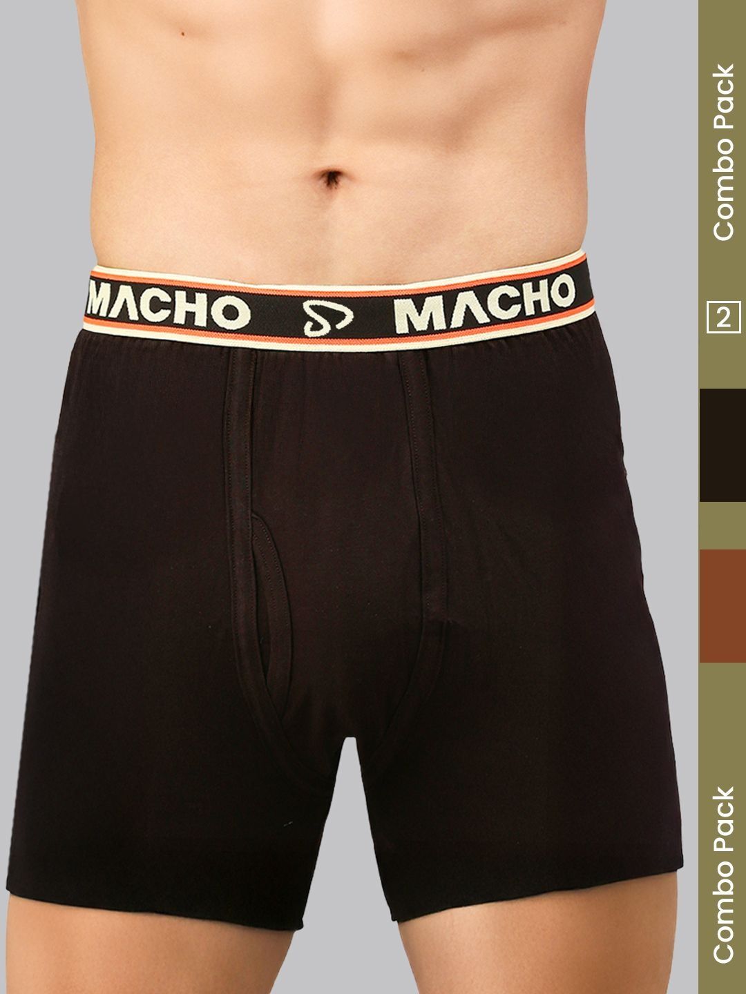 MACHO Pack Of 2 Assorted Cotton Trunk-image-45