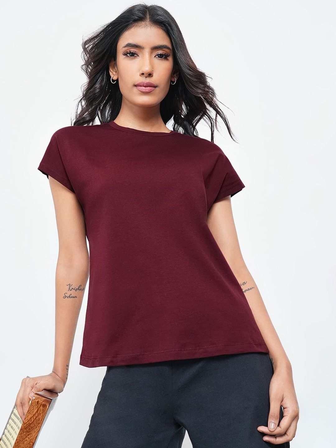 Dreamz by Pantaloons Round Neck Lounge Tshirts-picture-39