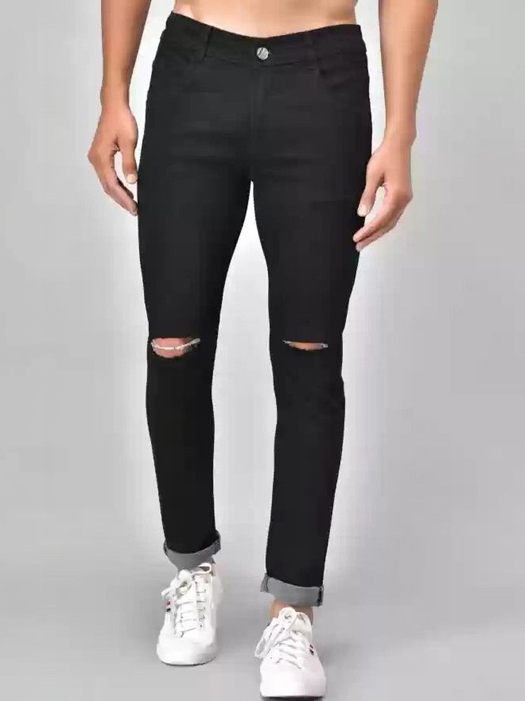 Metronaut Men Classic Regular Fit Mid-Rise Highly Distressed Stretchable Jeans-picture-32