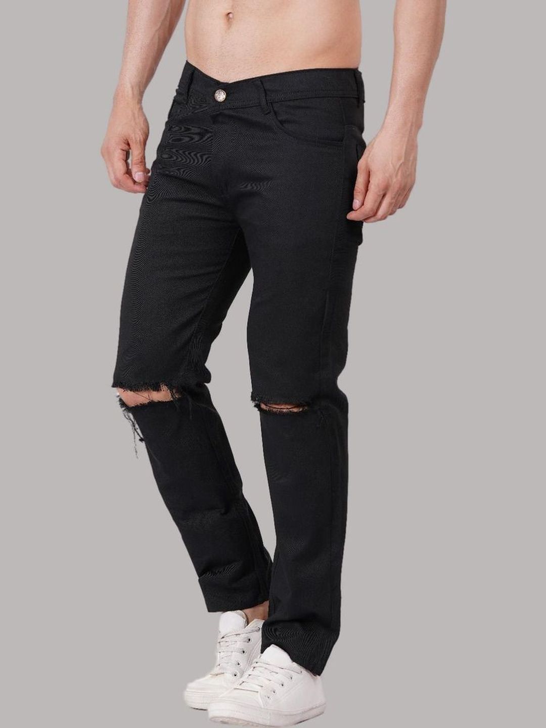 Metronaut Men Classic Regular Fit Mid-Rise Highly Distressed Stretchable Jeans-picture-23
