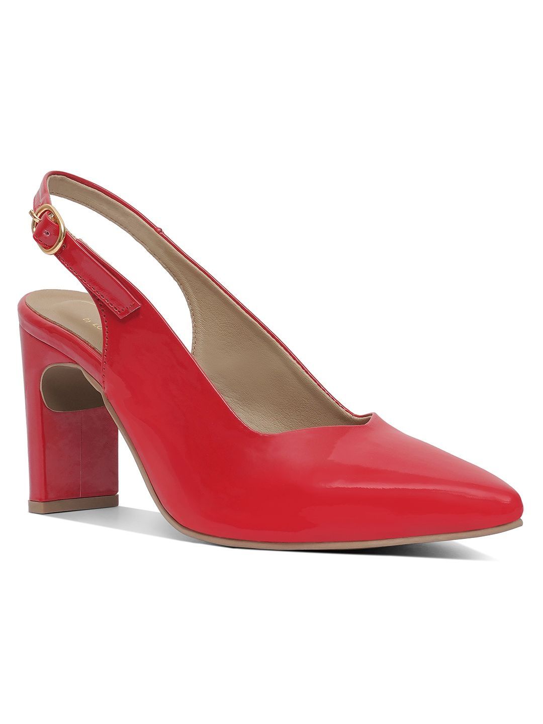 London Rag PU Party Block Pumps-picture-32