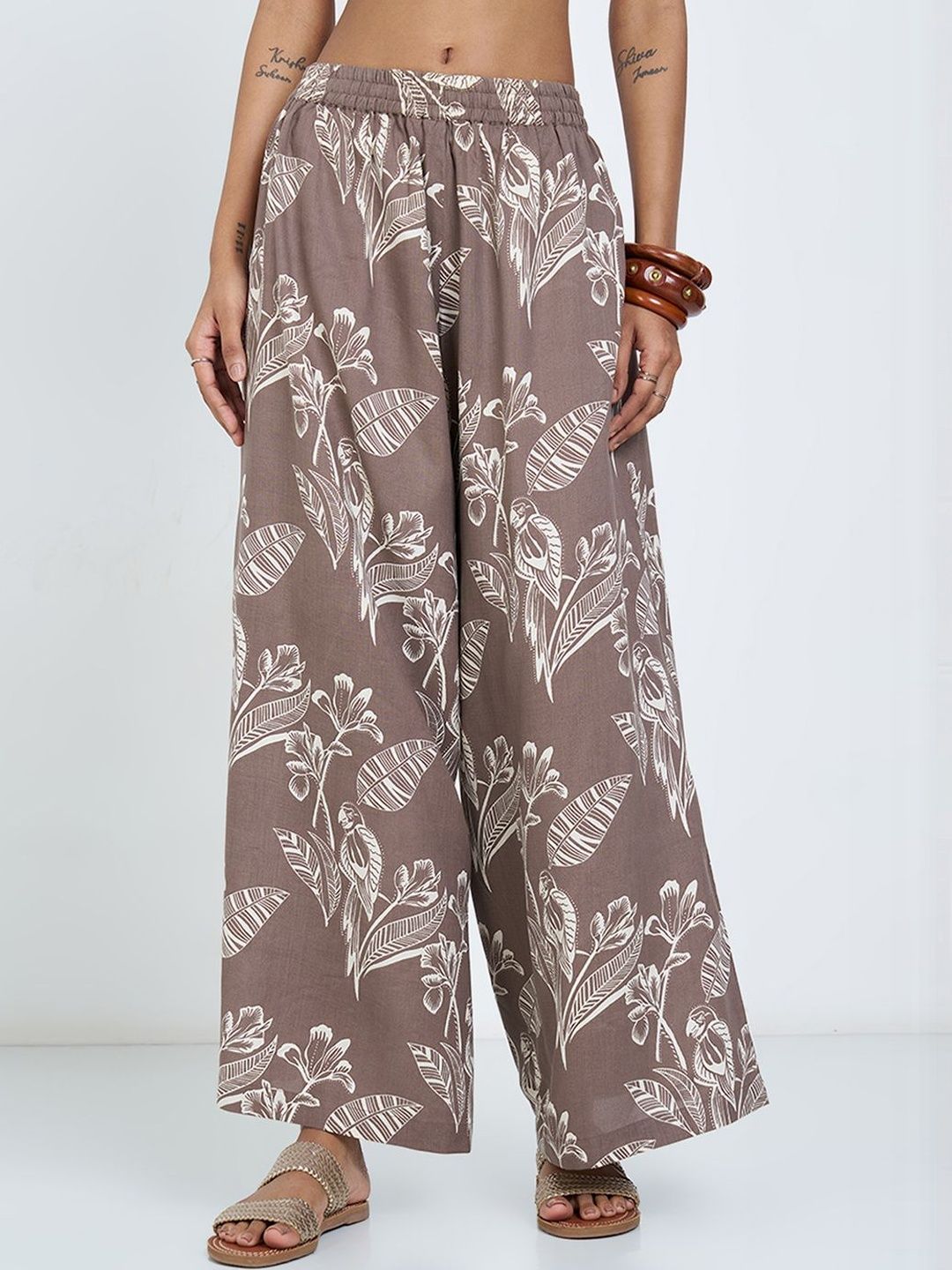 RANGMANCH BY PANTALOONS Women Floral Printed Ethnic Palazzos-picture-21
