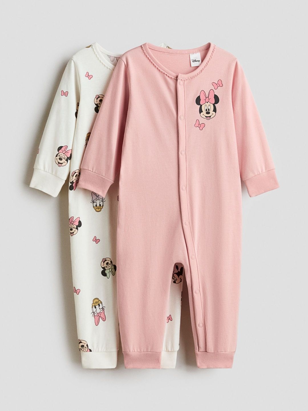 H&M Pack Of 2 Printed Sleepsuit