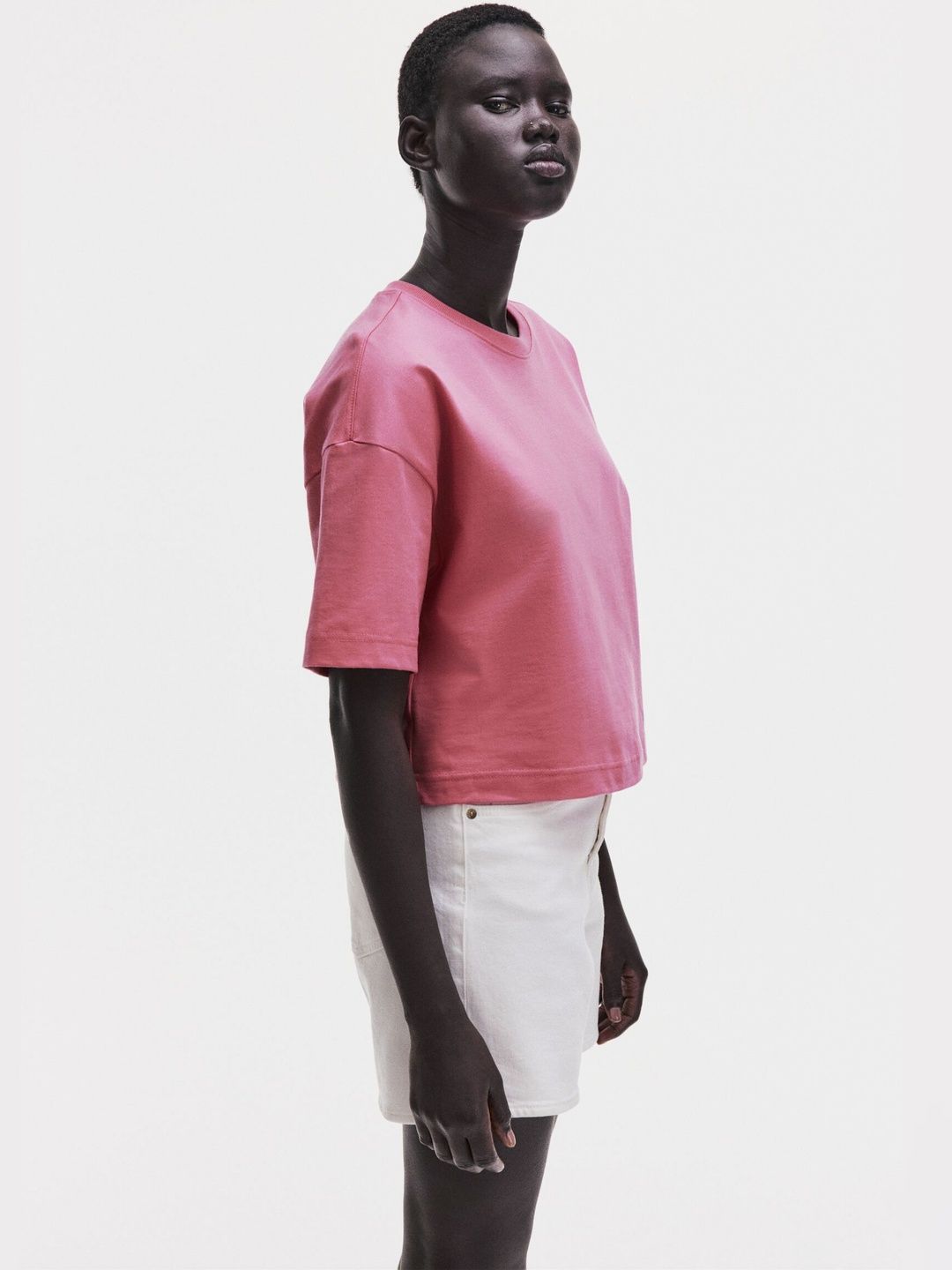 H&M Pure Cotton Boxy T-Shirt